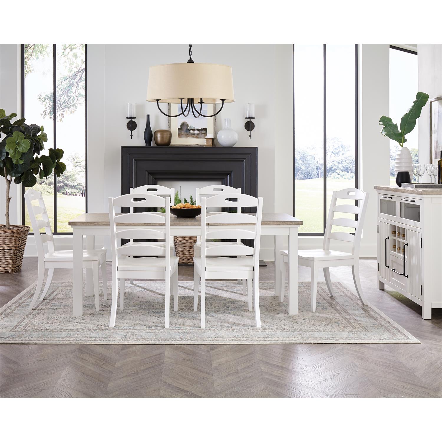 Napa White Ladderback Chair