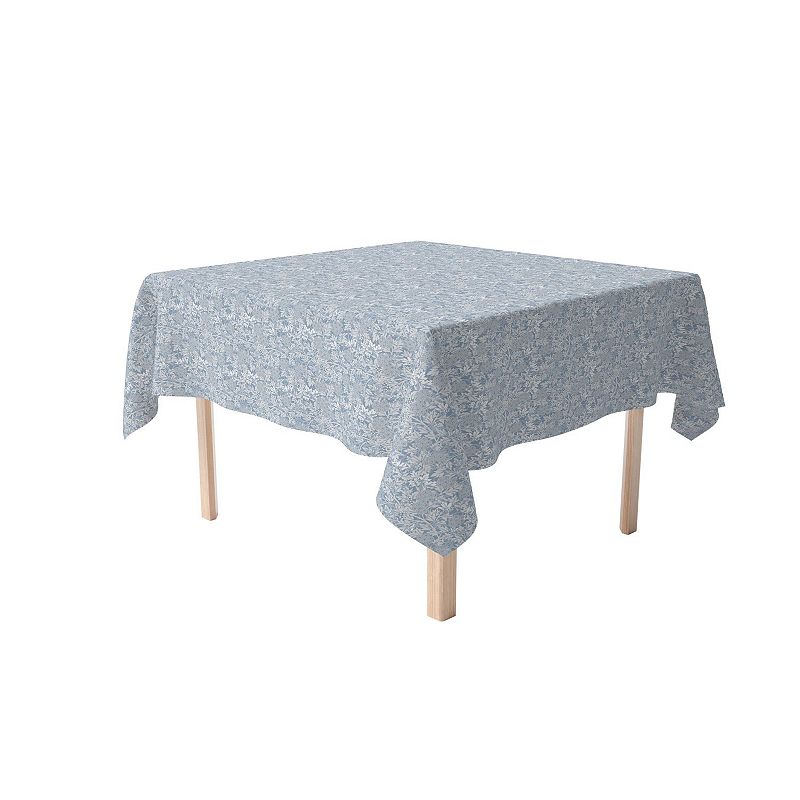 Square Tablecloth， 100% Cotton， 52x52， Floral 66