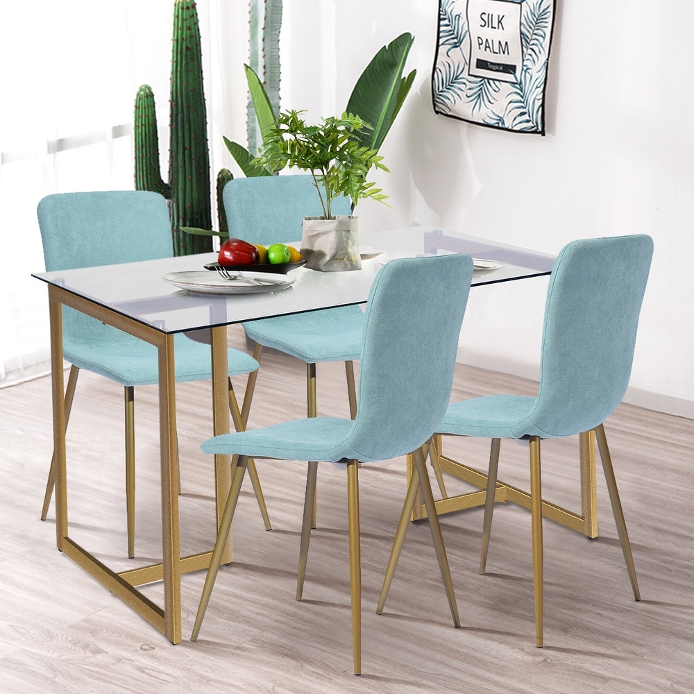 Homy Casa 5 piece Dining Table Set (Set for 4)