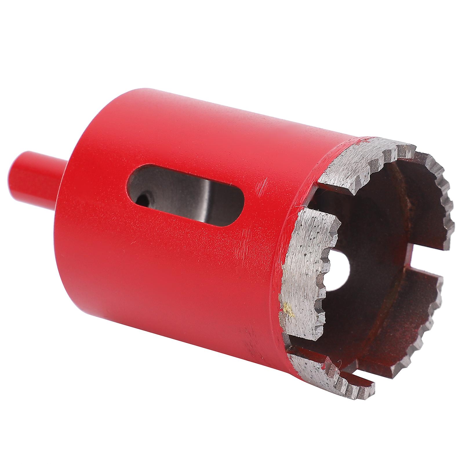 Saw Bit Wavetooth Red Diamond Coated Hole Opener Straight Handle Electric Drill Tool 45mm