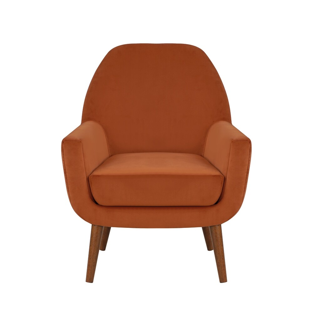 Adrian Mid Century Velvet Arm Chair by Greyson Living