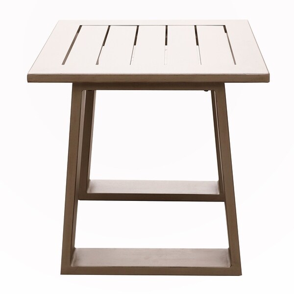 Outdoor Indoor Aluminum Square End Table