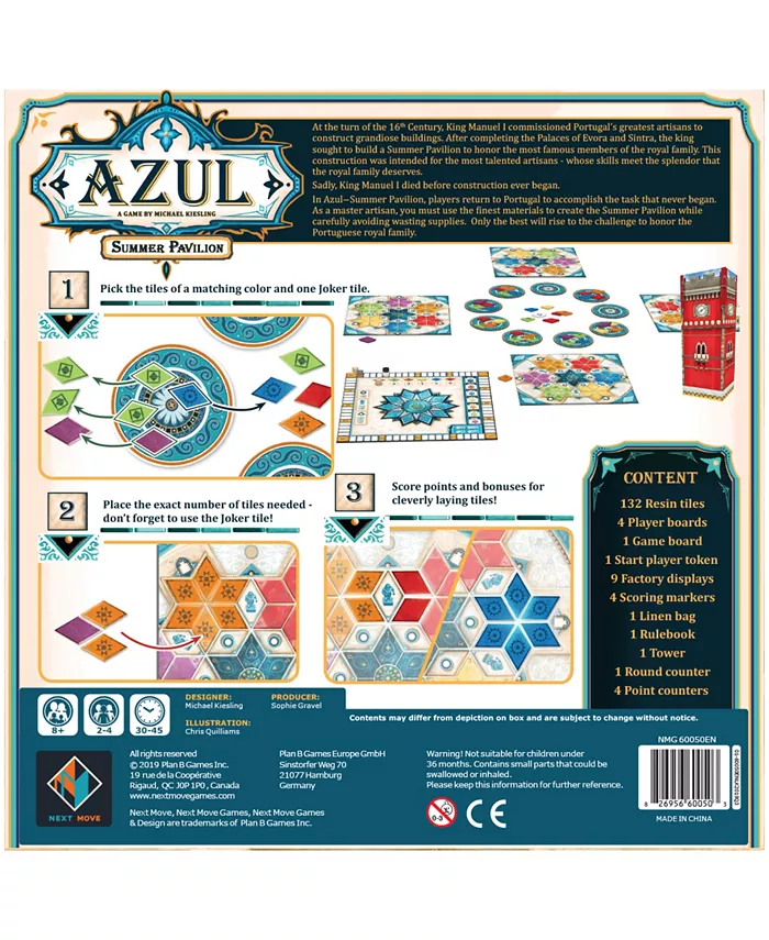 Next Move Games Azul Summer Pavilion Set  159 Piece