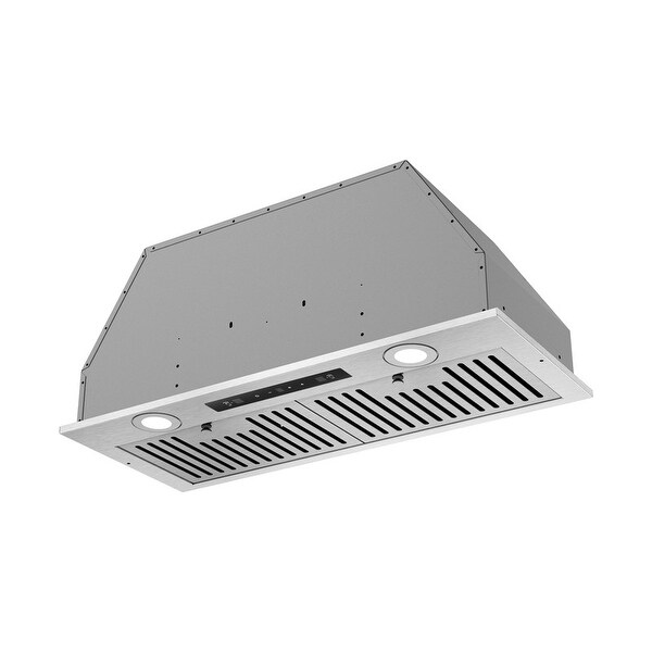 27.5'' Insert Stainless Steel Single Motor Range Hood with LED Screen Finger Touch Control