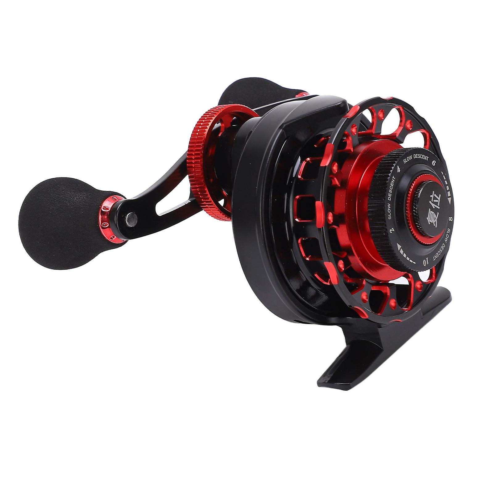 Fishing Reel Wheel Baitcasting Reel 3.6:1 Gear Ratio Raft All Metal Wheel Ice Fishing For Freshwater Seawaterleft Handed Without Digital Display