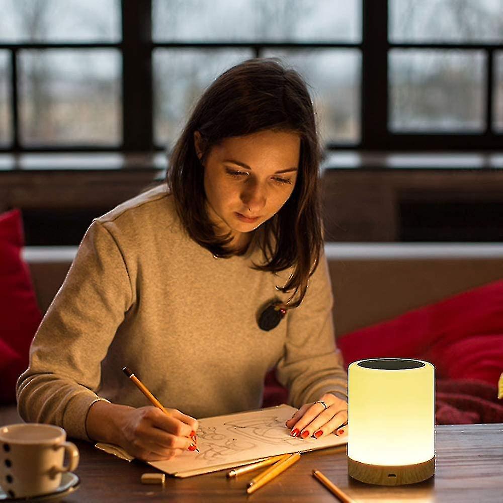 Night Light，led Touch Control Chargeable Smart Bedside Table Lamp