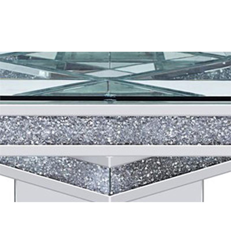 Benjara 39.37 quotModern Glass Coffee Table with Tier Design in Clear   Contemporary   Coffee Tables   by VirVentures  Houzz