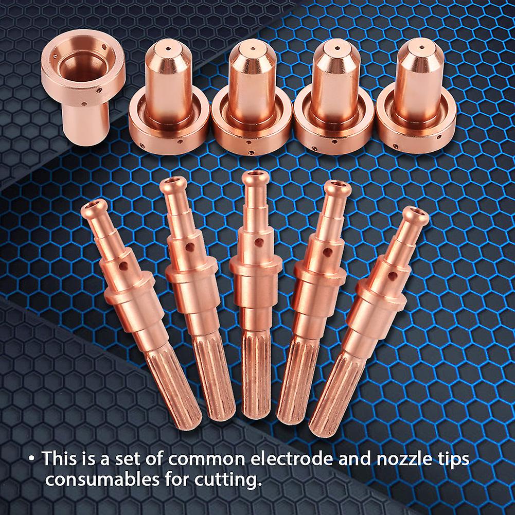 5pcs 9-8215 Electrode + 5 Pcs 9-8207 Nozzle Tips For Thermal Dynamics Sl60/100 Plasma Torch