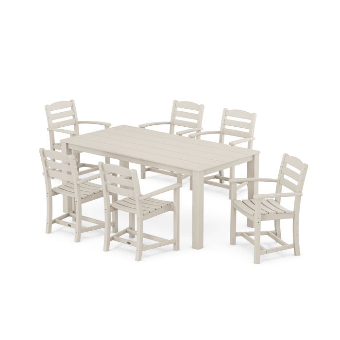 Polywood La Casa Café Arm Chair 7-Piece Parsons Dining Set PWS2280-1