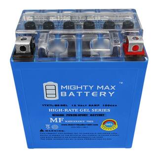 MIGHTY MAX BATTERY 12-Volt 6 Ah 100 CCA GEL Rechargeable Sealed Lead Acid (SLA) Motorcycle Battery YTX7L-BSGEL