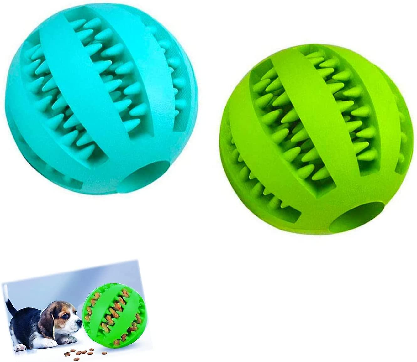 Imwell Dog Toy Balls Nontoxic Bite Resistant Toy Ball For Puppy Small Large Pet Dogs Puppy Cat With Teeth Cleaning/chewing/playing/treat Dispensing Na