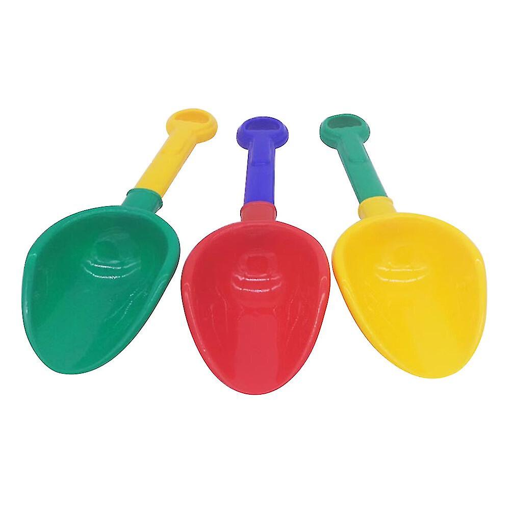 3pcs Pp Sand Shovel Scoop Beach Toy Sand Toy Lightweight Bright Color For Kids (random Color)