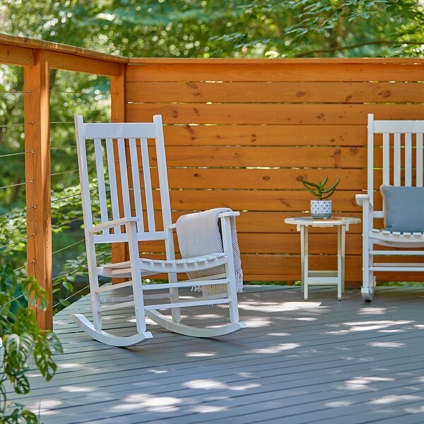 Porch and Den Steeplechase Genuine Hardwood Rocking Chair