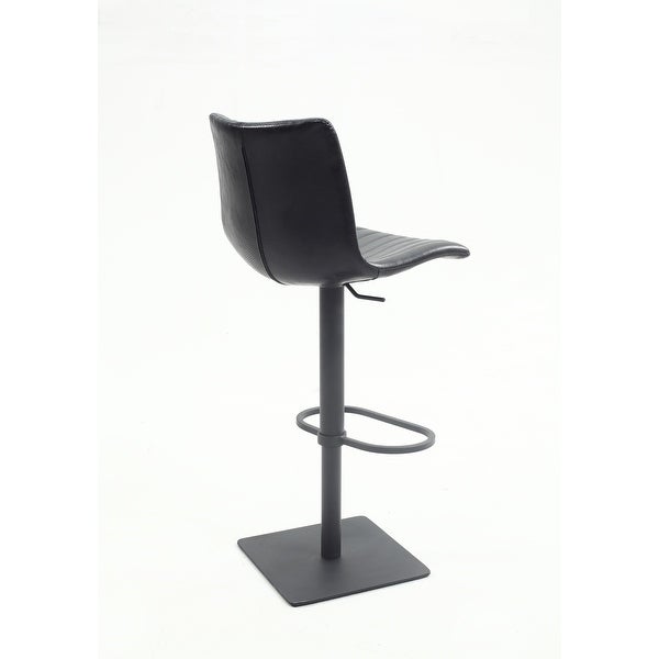 Somette Skye Black Vintage Style Adjustable Stool