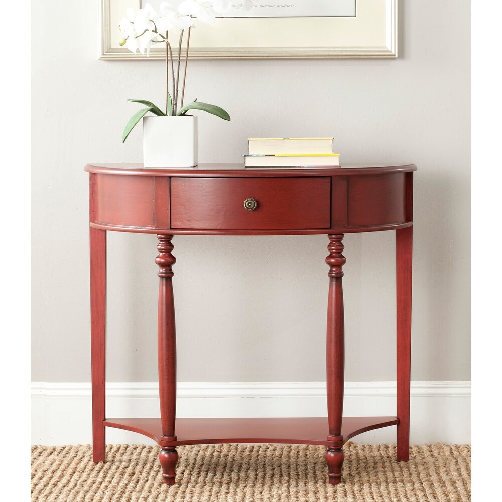 SAFAVIEH David Dark Brown Console Table   34\