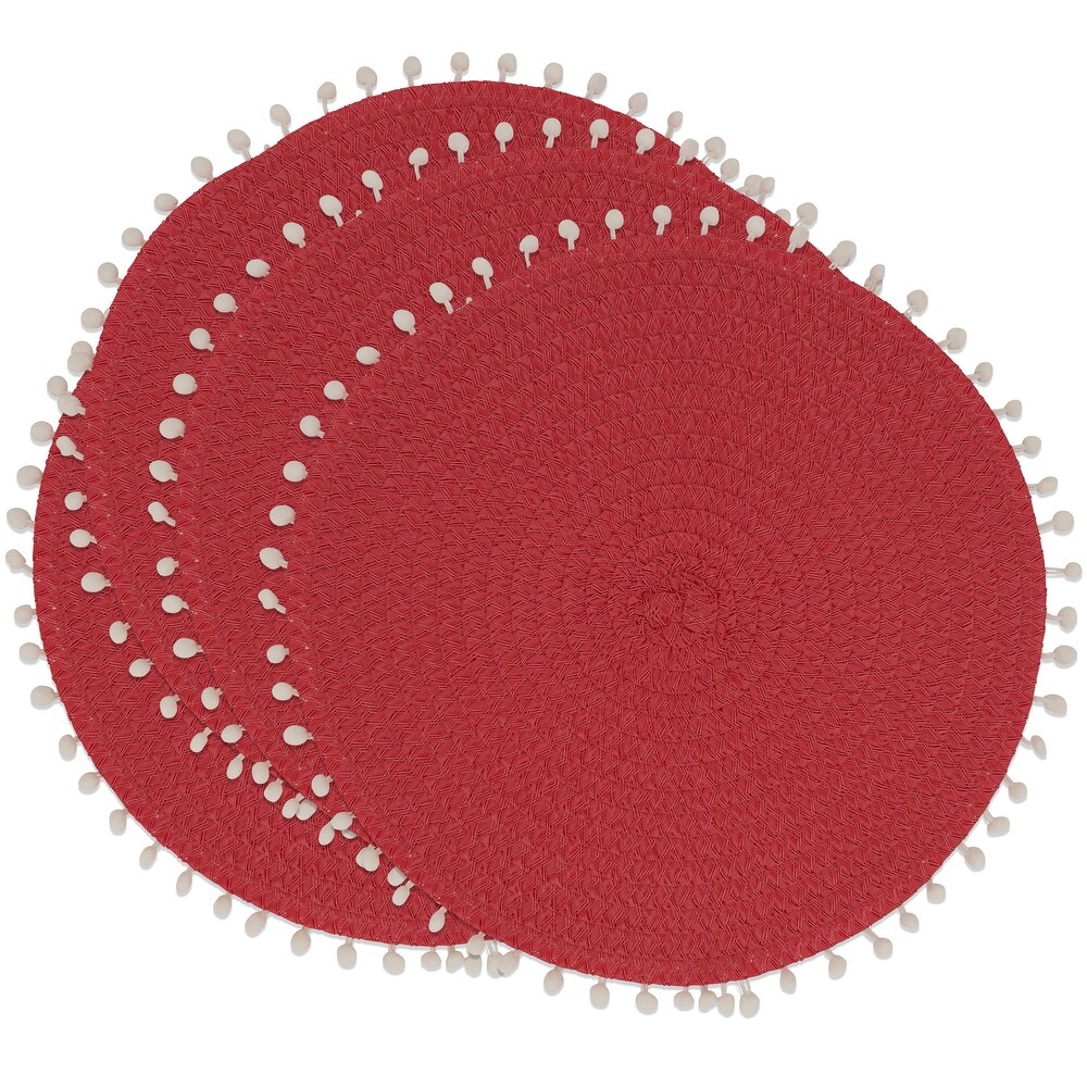 Pom Pom Design Placemats (Set of 4)