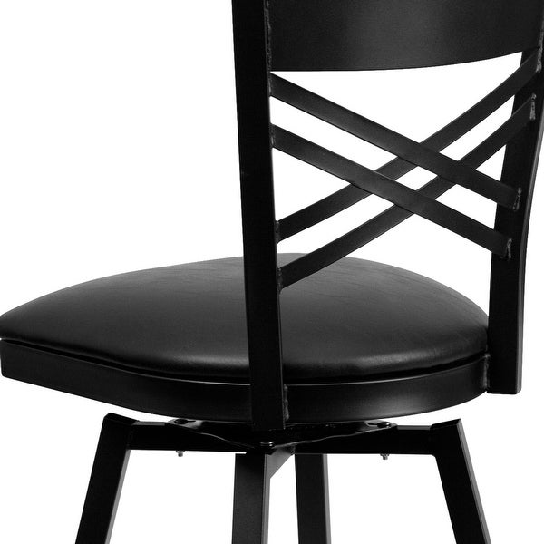 X'' Back Swivel Metal Barstool - 16.5