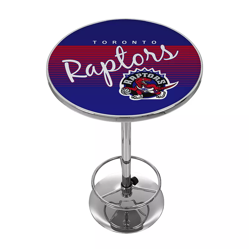 Toronto Raptors Hardwood Classics Chrome Pub Table