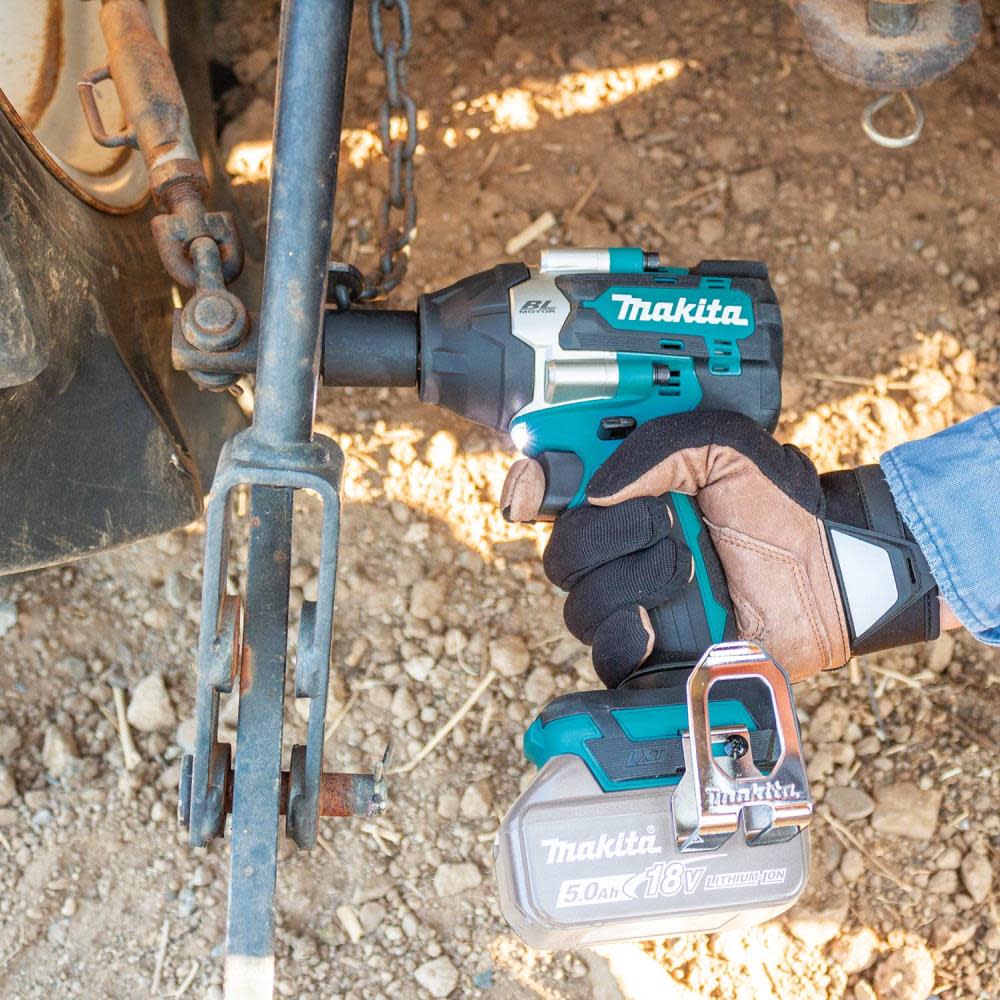 Makita 18V LXT Utility Impact Wrench with Detent Anvil Lithium Ion Brushless Cordless 4 Speed Mid Torque 1/2 Sq. Drive Bare Tool ;