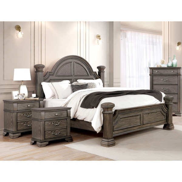 Stroh Traditional 3-piece Bedroom Set with USB by Furniture of America - - 37051270