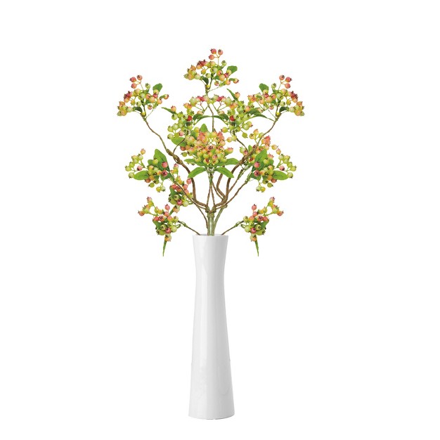 Pink And Cream Berry Artificial Decorative Spray