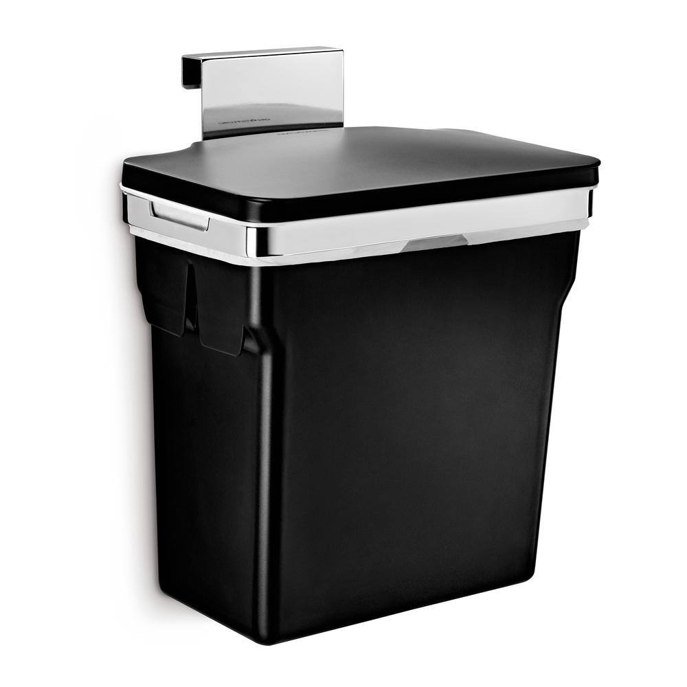 simplehuman 10-Liter Black In-Cabinet Trash Can CW1643