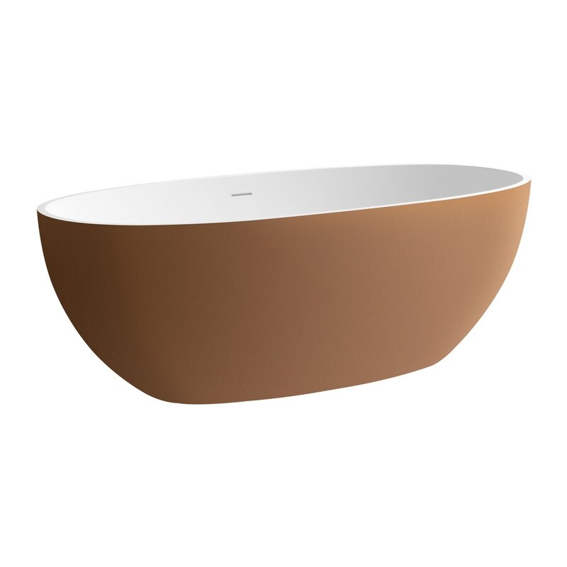 Alvana 61'' x 29.5'' Freestanding Soaking Solid Surface Bathtub