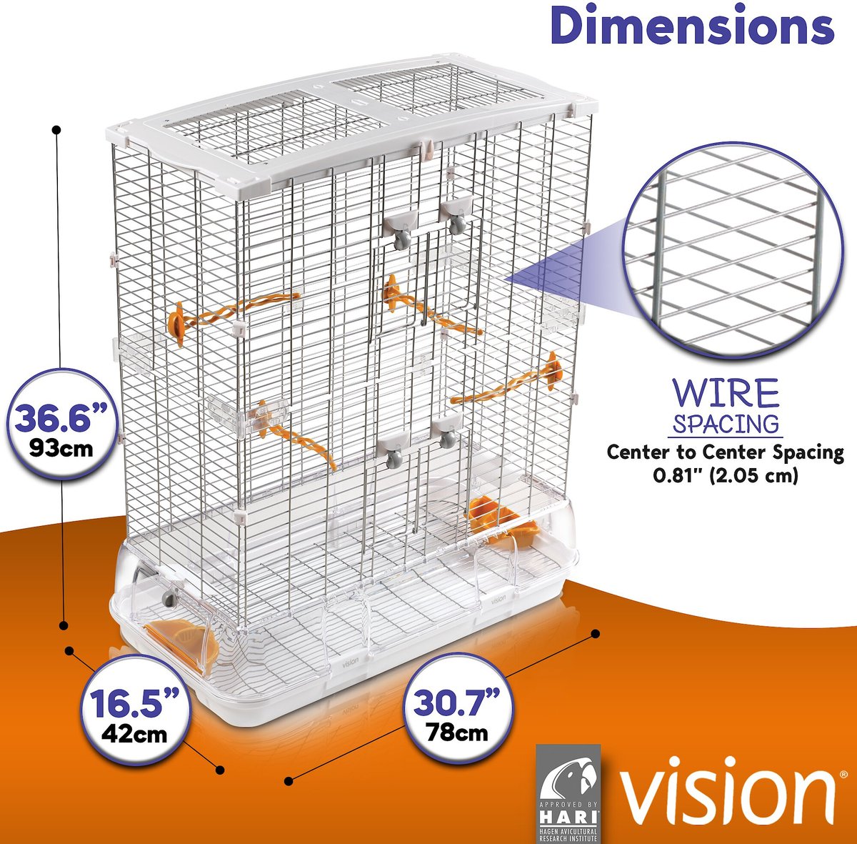 Vision II Model L12 Bird Cage