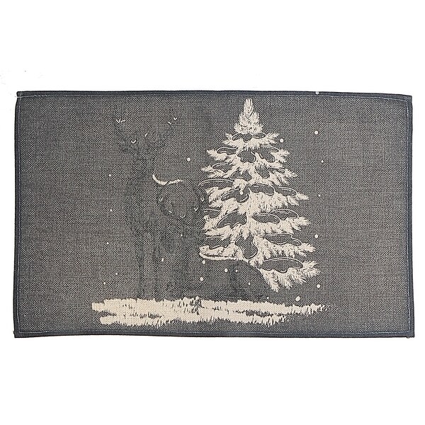 Polyester Placemat Reindeer And Tree