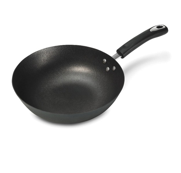 Starfrit Light Nonstick Cast Iron Wok With Bakelite Handle 12 in