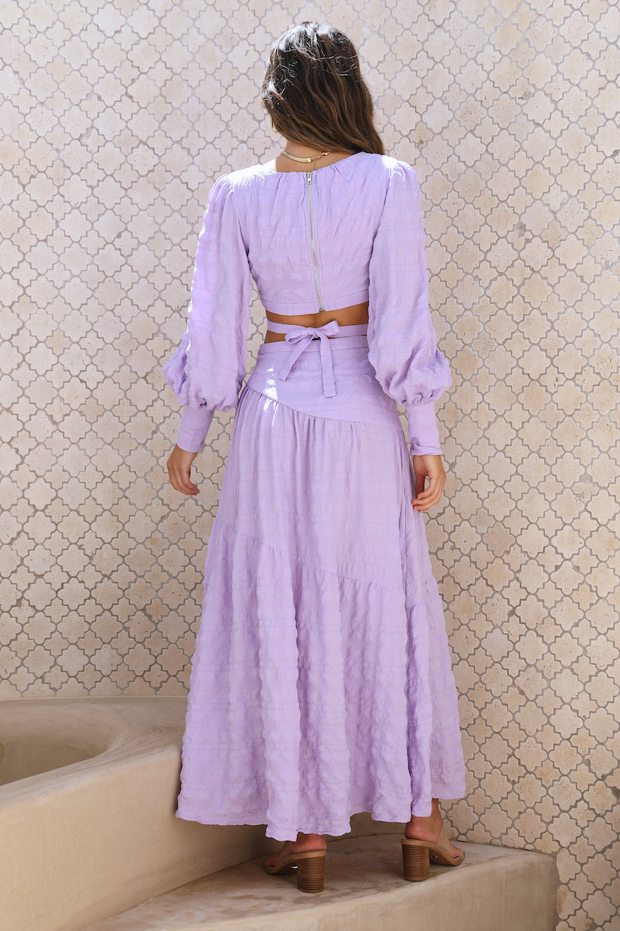 Talk Loud Midi Dress Lilac