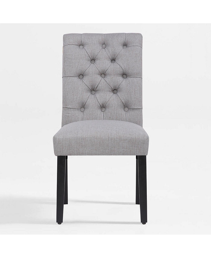 WestinTrends Upholstered Button Tufted Dining Side Chair