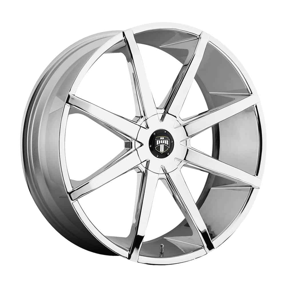 DUB 1PC S201 PUSH S201 22X9.5 6X135/5.5 CHR-PLATED 25MM