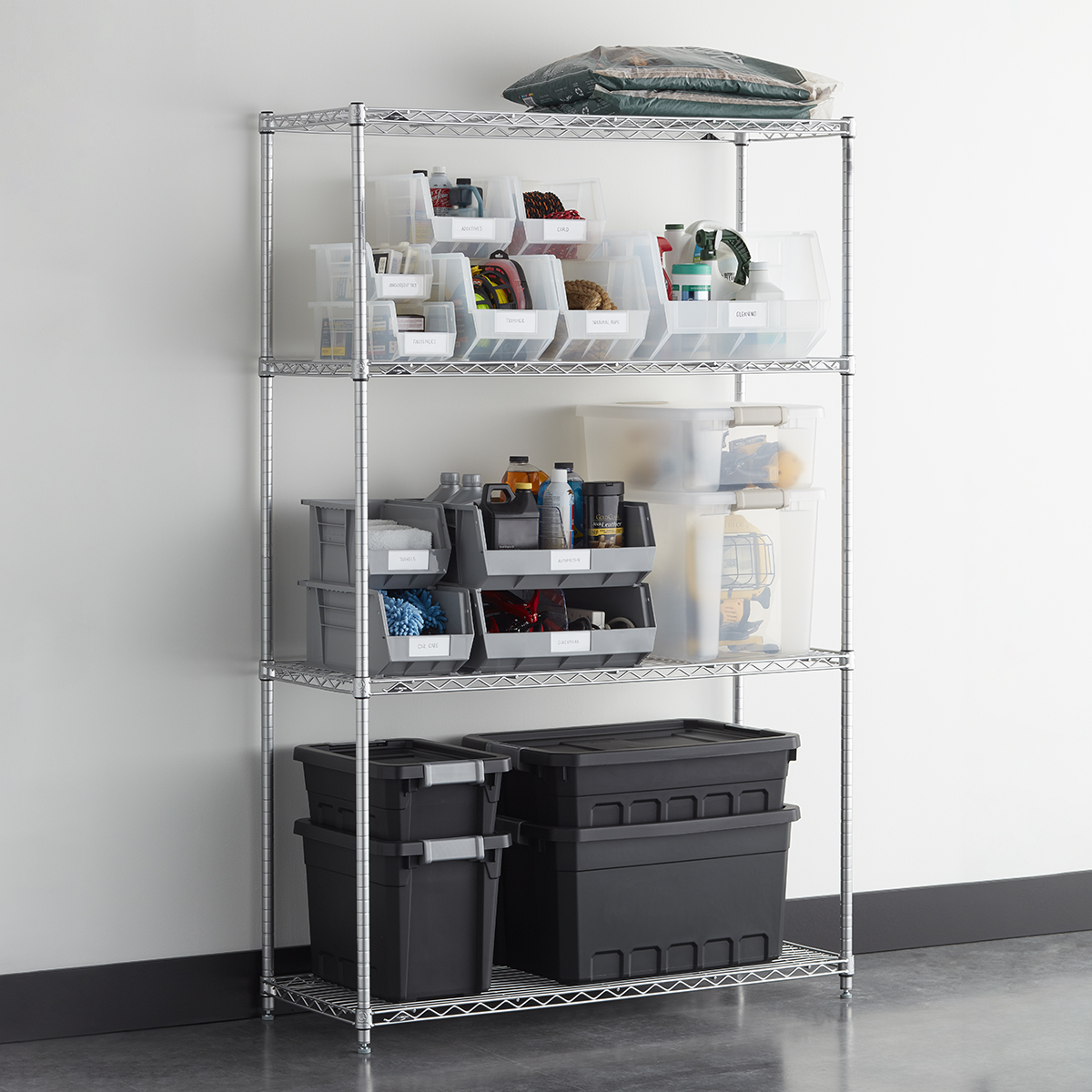 Utility Medium Stackable Plastic Bins