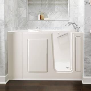 American Standard Exclusive Series 48 in. x 28 in. Right Hand Walk-In Whirlpool Bathtub with Quick Drain in Linen 2848.409.WRL-PC