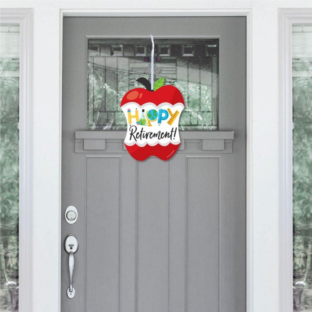 Big Dot Of Happiness Teacher Retirement Hanging Porch Happy Retirement Party Outdoor Decorations Front Door Decor 1 Piece Sign