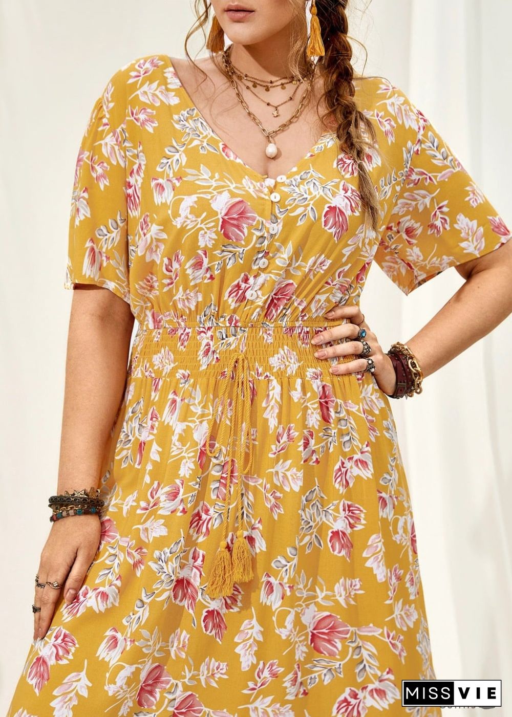 Boho Plus Size Sanjah Maxi Dress For Women