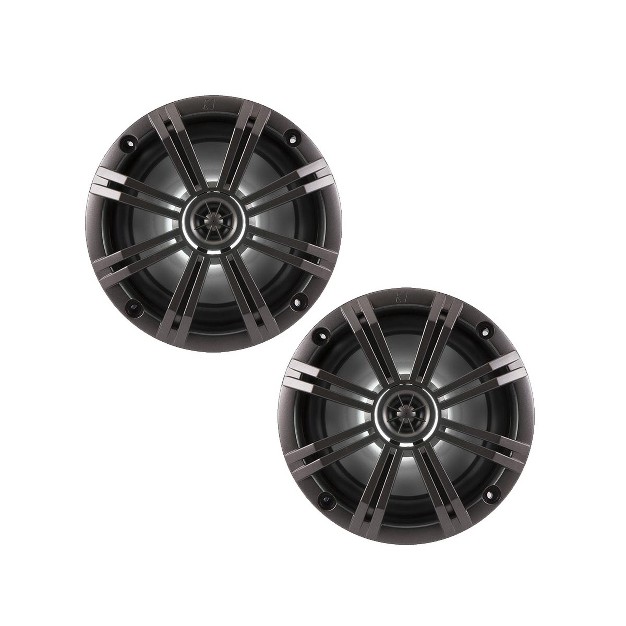 Kicker 6 5 Inch Km series Led Marine Speakers 41km654lcw pair