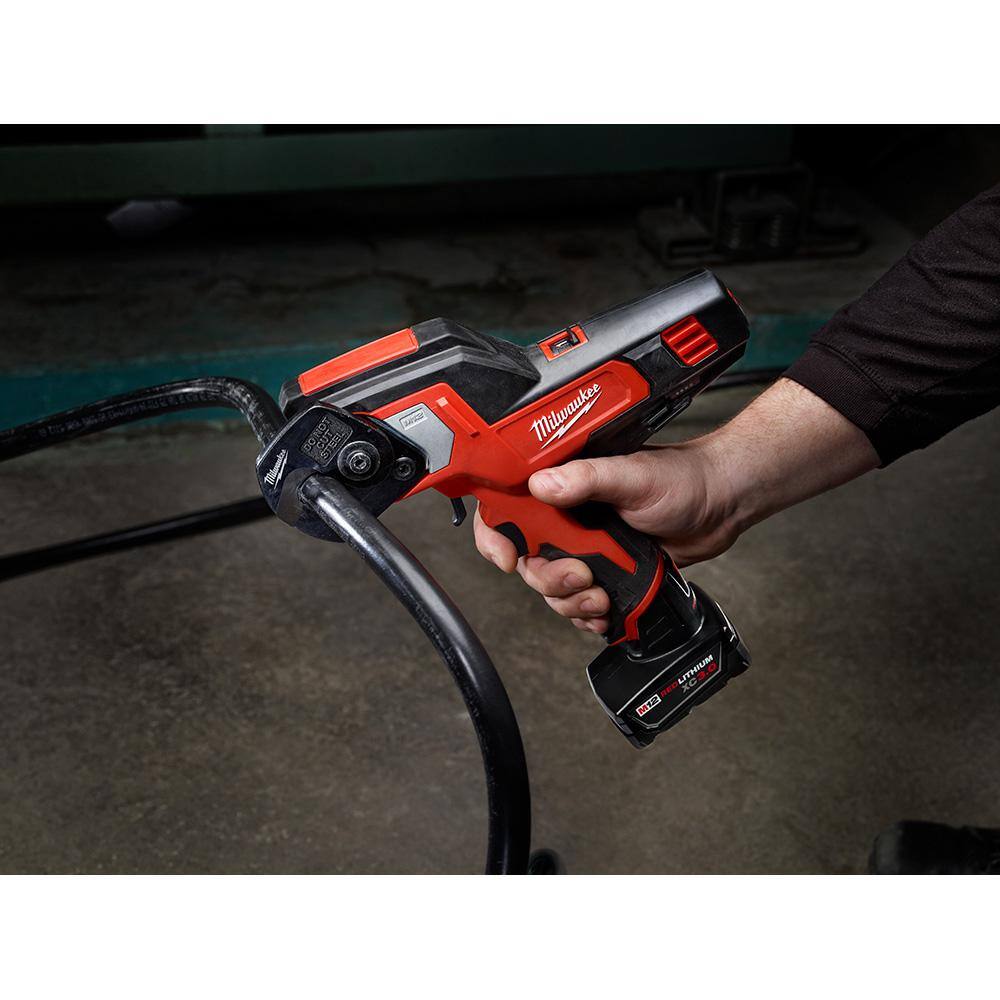 MW M12 12V Lithium-Ion Cordless 600 MCM Cable Cutter Kit with One 3.0Ah Battery Charger and Hard Case 2472-21XC