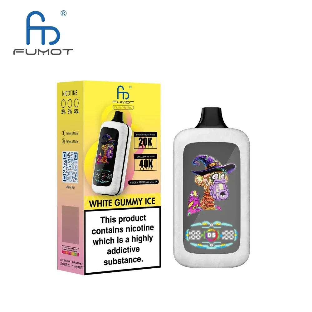 Fumot Digital Monkey 40000 Puffs - White Gummy Ice
