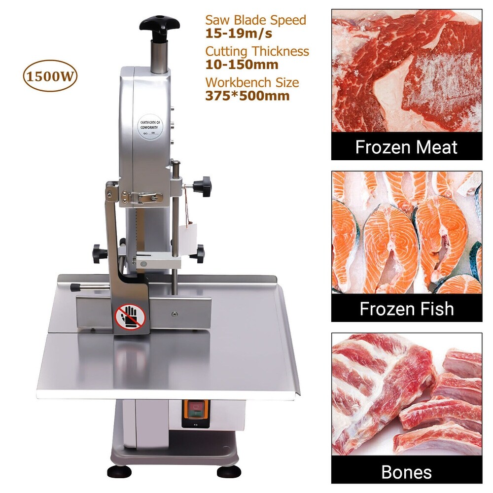 1500W Meat Bone Saw Machine Electric Frozen Meat Cutting