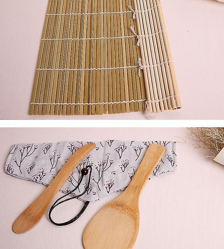 Diy Sushi Set Kitchen Crusher， Sushi Curtains Set， Baguettes， Sushi Plate And Spoon