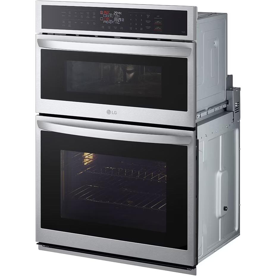 LG 30-inch, 6.4 cu.ft. Built-in Combination Wall Oven with ThinQ? Technology WCEP6423F