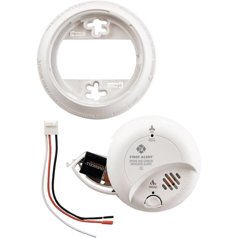 First Alert Hardwire Ion Sensor Carbon Monoxide Smoke Alarm White