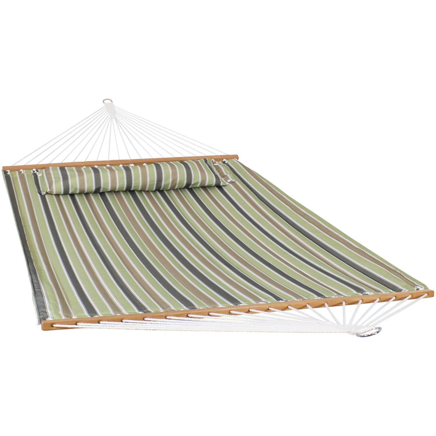 Ultimate Patio Quilted Double Hammock and Pillow