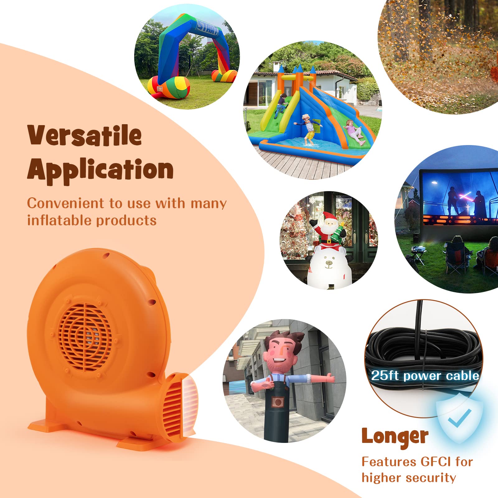 Costzon Air Blower, Bounce House Blower