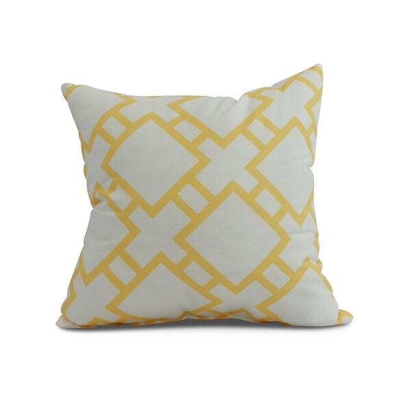 20 x 20 Inch Square in St. Louis Geometric Print Outdoor Pillow