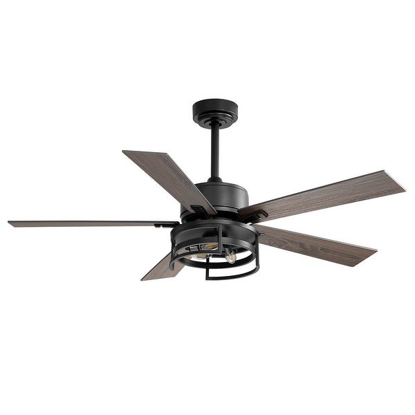 52 in. Indoor Black Ceiling Fan with Light Kit and Remote Control Included Shopping - The Best Deals on Ceiling Fans | 41525208