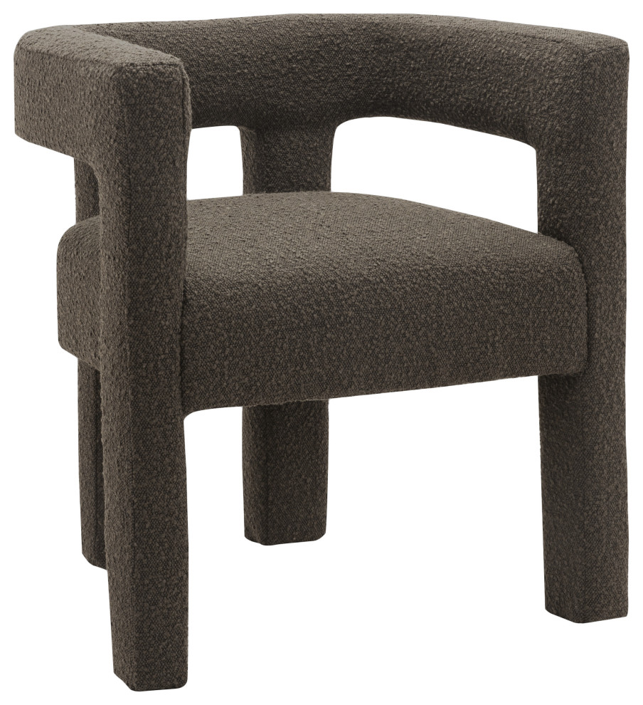 Athena Dining Chair Boucle Fabric   Transitional   Dining Chairs   by Meridian Furniture  Houzz