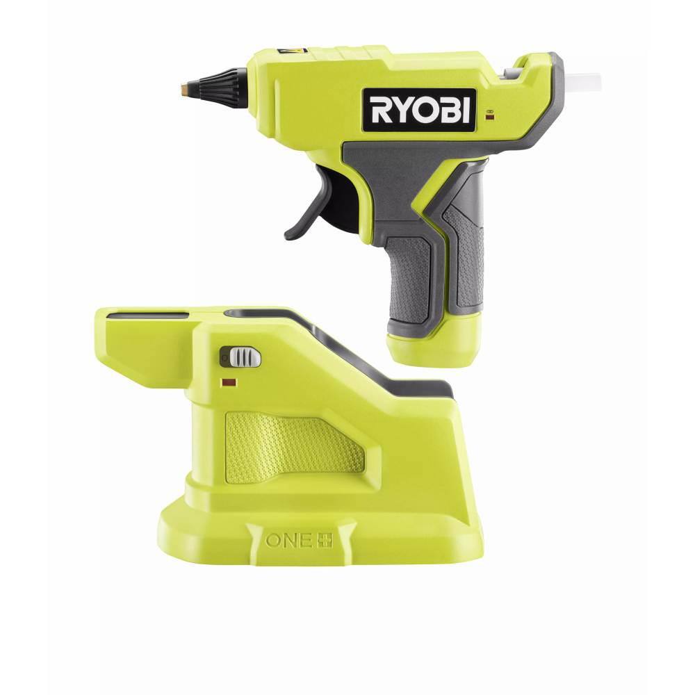 RYOBI ONE+ 18V Cordless Compact Glue Gun (Tool Only) with 24-Pack 516 in. x 6 in. Mini Glue Sticks P306-A1932401